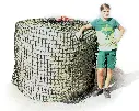 60mm XXL-Ultra-7mm-Profi-Rundballenheunetz Titan-UltraStark 7mm Gewebe - eXtraGroß 1,6x1,6x1,8m