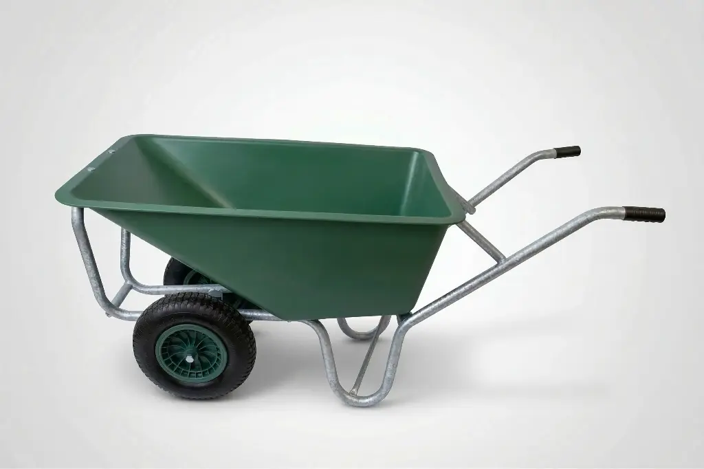 Zweirad Schiebetruhe Herakles 160l Garten-Stall Vollgummiräder