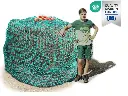 60mm Öko-Tex XXL Profi-Rundballenheunetz Titan - eXtraStark 6mm Gewebe - 200cmØx180cm/h - bis190cm Rundballen (Made in EU-Ökotex)