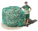35mm S Profi-Rundballenheunetz Titan - doppelt vernäht - 5,5mm Gewebe - 150cmØx150cm/h - bis140cm Rundballen