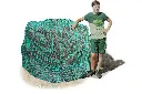 60mm S Profi-Rundballenheunetz Titan - doppelt vernäht - 6mm Gewebe - 150cmØx150cm/h - bis140cm Rundballen