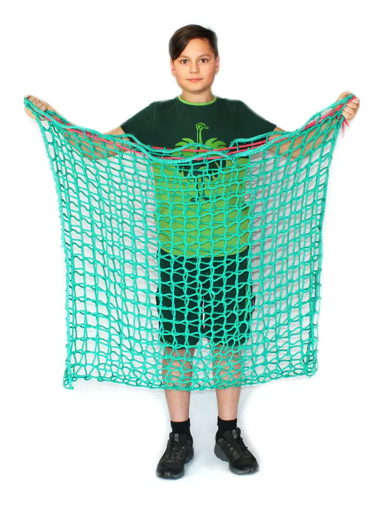 Heunetz Box 45mm 10kg Heu "100x90cm" Titan - 45mm Maschenweite - 6mm Gewebe