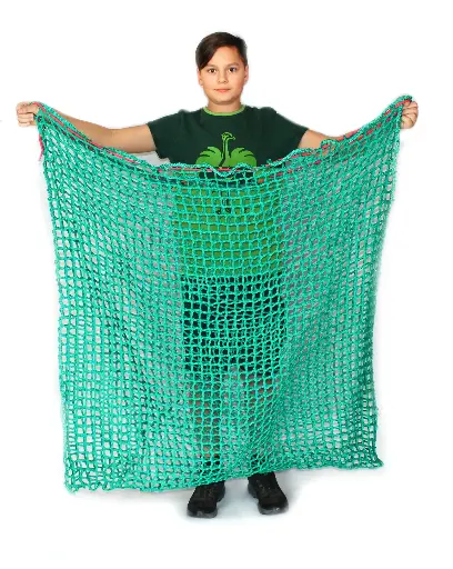 Heunetz Box 35mm 16kg Heu "120x120cm" Titan - 35mm Maschenweite - 6mm Gewebe