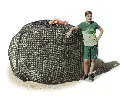 XXL-Profi-Rundballenheunetz Titan-ULTRA-7mm 45mm Masche - UltraStark 7mm Gewebe - eXtraGroß 1,6x1,6x1,8m