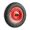 Schubkarrenrad Luftrad 400/100/20mm Metallfelge rot