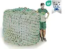 80mm Öko-Tex XL Profi-Rundballenheunetz Titan-EU-Ökotex - eXtraStark 6mm Gewebe - eXtraGroß 200cmØx180cm/h - bis190cm Rundballen (made in EU-Ökotex)